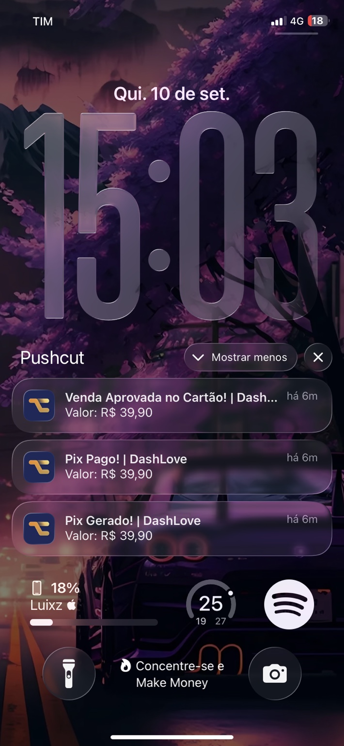 Print real de resultado em vendas — 2